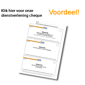 Klik hier voor onze  dienstverlening cheque